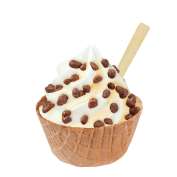 Sundae Extra Crispy White Chocolate Daim, Soft Ice Corner,Angelo,Good Choice;Small 3,35, Large 3,85